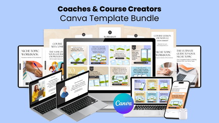 Coaches & Course Creators Canva Template Bundle