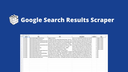 Outscraper: Google Search Results Scraper