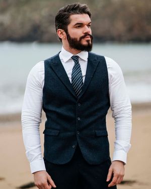 navy-blue-tweed-peak-lapel-vest-with-stripped-blue-tie