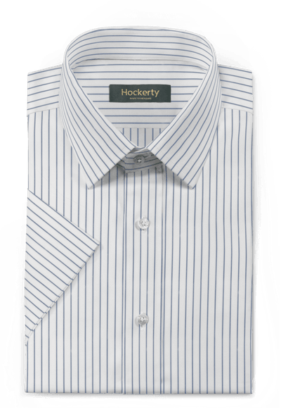 Premium breathable easy-iron pinstripe short sleeve poplin Shirt