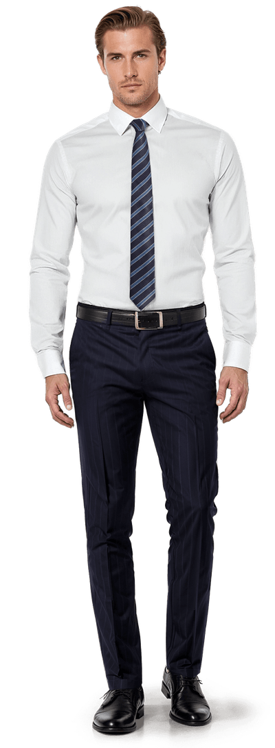 White poplin 100% cotton custom Shirt